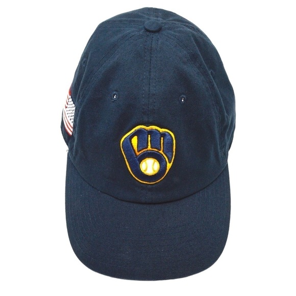Milwaukee Brewers Fan Favorite Genuine Merchandise Curved Bill Baseball Cap - Picture 3 of 12